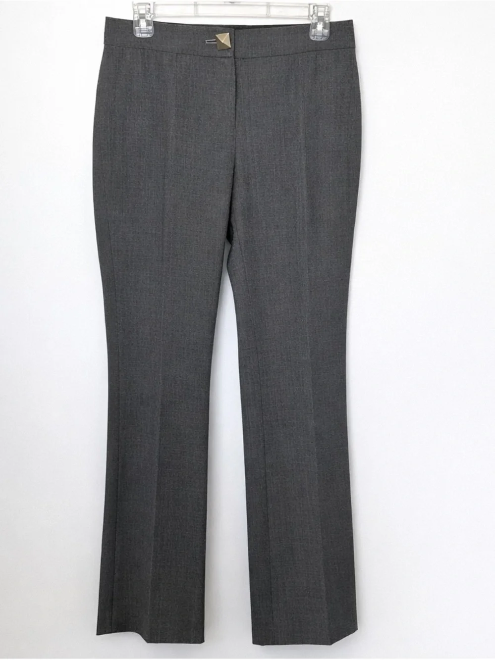 KATE SPADE New York Ali Flared Trousers Gray Wool Blend Pant Size 4 Women’s